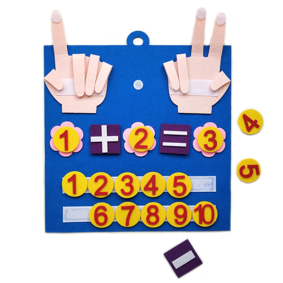 Montessori Felt Finger Numbers Math Toy