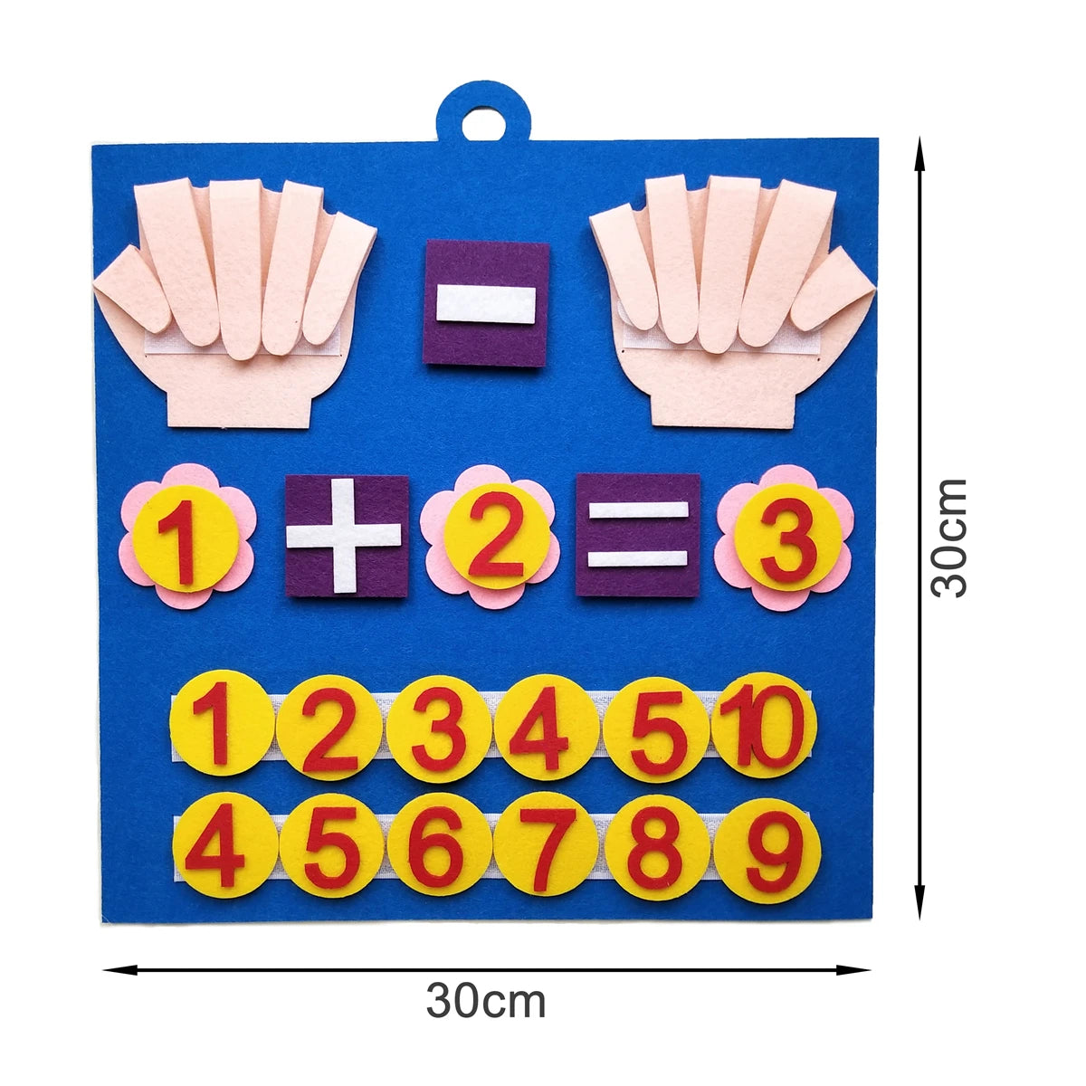 Montessori Felt Finger Numbers Math Toy